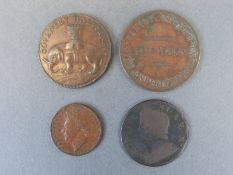 1792 Coventry halfpenny VF, together with a Christchurch H.J.