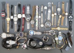 Over 40 various ladies and gentleman's wristwatches.