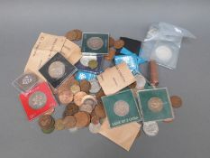 A quantity of sundry coinage and modern crowns