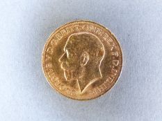 A 1913 George V gold full sovereign