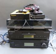 A quantity of audio items to include Cambridge Audio pre-amplifier, Nad model 533 turntable,