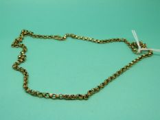 A 9ct gold necklace, weight 12.