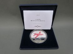 A 5oz silver commemorative cased Britannia 1965-2005, 40 Years of Excellence, Red Arrows,