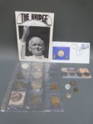 A collection of Papal coinage to include Pius IX crown