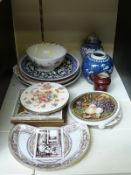 Minton and Wedgwood Aesthetic period side plate, tile, Chinese ceramics, Chamberlains Worcester,