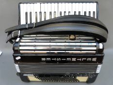 Weltmeister 'Consona' 96 bass piano accordion with eleven treble couplers and five bass couplers,