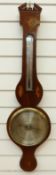 A Georgian mahogany wheel barometer by A Bulla & Co.