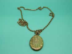 A 9ct gold chain, weight 5g,