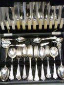Five mainly six place canteens of cutlery
