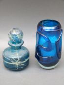 Two pieces of art glass.