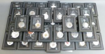 Thirty-seven The Heritage Collection pocket watches, all in original boxes,