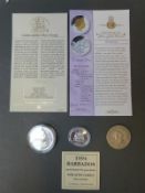 A 1994 Barbados silver dollar,