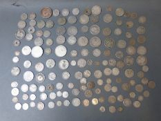 Approximately 550g of mixed silver coinage, including William IV, Victoria etc.