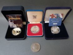 A cased silver proof crown 2004 