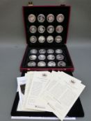 The Queen's Golden Jubilee 2002 commemorative coin collection comprising 24 silver proof