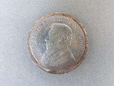 An 1896 South African 2 1/2 shilling silver coin
