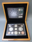 Royal Mint deluxe cased 2008 UK Proof Coin Collection with certificate and booklet no 4549