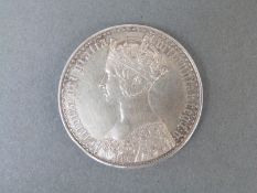 Gothic crown 1847, VF-EF undecimo edge,