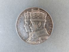 A 1935 Jubilee silver medal coin of George V