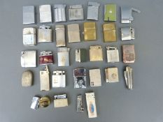 Approximately 30 lighters including Colibi,