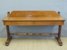 A Victorian mahogany sideboard / buffet, with two straight drawers,
