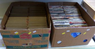 Approximately 500 singles from 70s-80s mostly ex-chart 45s,