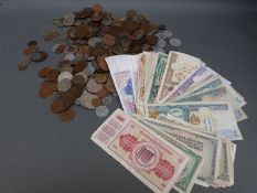 A quantity of overseas largely 20th century 'holiday change' coins,