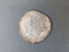 Charles I civil war era shilling, with 'coincraft' documents,