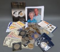 A collection in the whole of UK and overseas coinage,