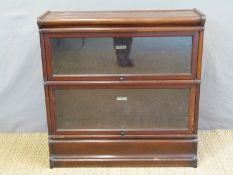 A Globe Wernicke two tier bookcase,