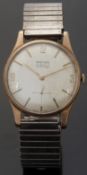 Baume 9ct gold gentleman's wristwatch with subsidiary seconds dial,