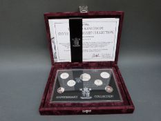 A Royal Mint 1996 UK Silver Anniversary collection in deluxe case with certificate (no 00309)