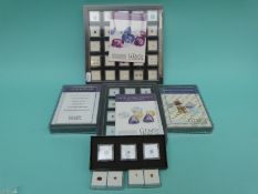 A quantity of gemstones to include garnets, sapphires, topaz, peridot, citrine, amethyst,