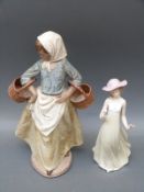 A large Nao figure of a girl and one other