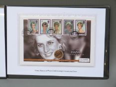 A Diana Princess of Wales gold sovereign presentation cover,