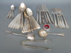 A quantity of King's pattern and other silver plated cutlery