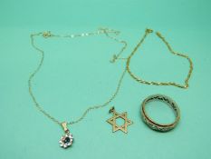 A 9ct gold bracelet,