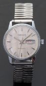 Carronade gentleman's automatic wristwatch with silver coloured dial, baton numerals,