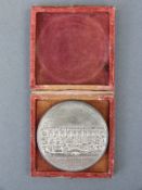 A commemorative cased medallion coin for the opening of the Liverpool and Manchester Railroad