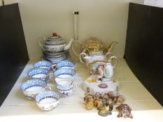 A quantity of ceramics to include Crown Staffordshire part tea set, Sadler teapot,