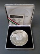 Banco Mexico cased 5oz silver 10 dollar coin with certificate no.