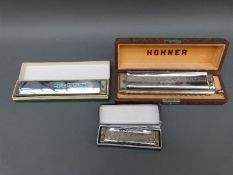 Hohner 16 hole chromatic harmonica in key of C,