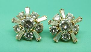 Kutchinsky pair of 18ct gold earrings,