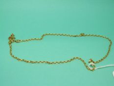 An 18ct gold chain/ necklace, weight 10.