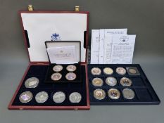 Various part collections of decorated crowns etc to include Princess Diana, Queen Elizabeth,