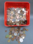 An amateur collection of world and UK coinage to include George II 1732 half penny