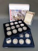 The Route to Victory silver crown collection comprising eighteen 28.