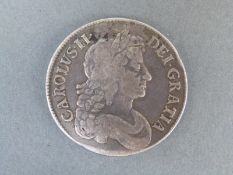 Charles II 1673 crown F-NF