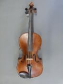 An early 20th century violin labelled Frantisck L Duchen 1915,