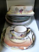 Royal Doulton Seriesware including The Gleaners, Zunday Smocks,